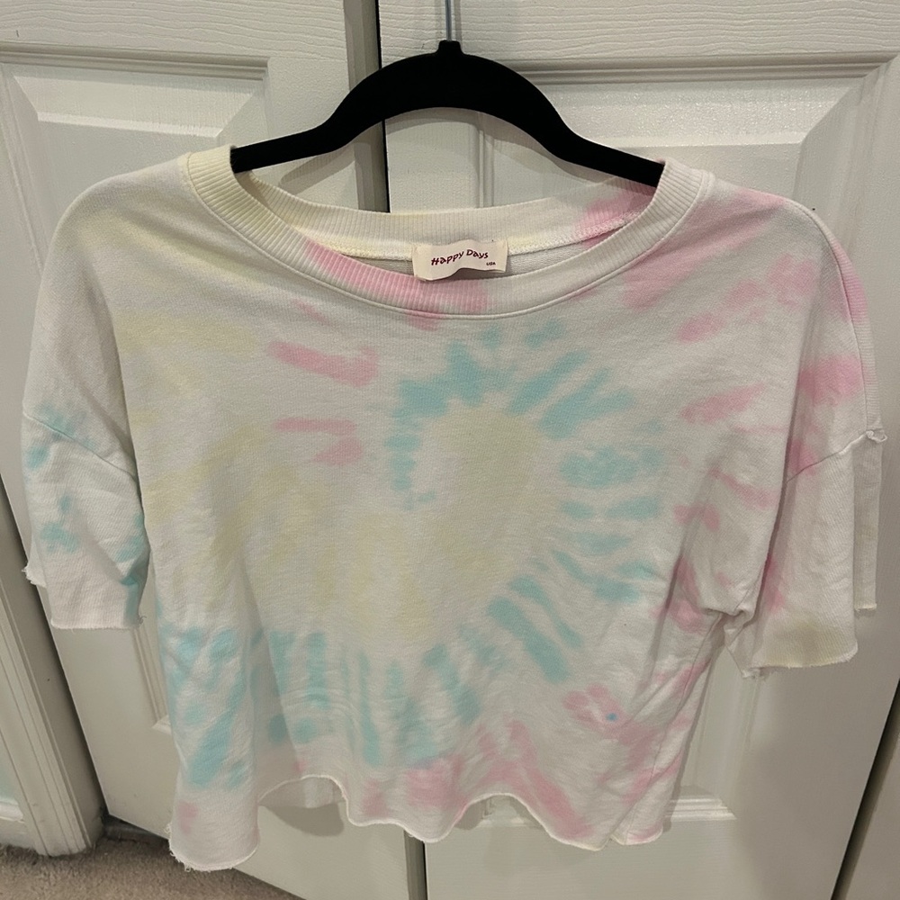 Tie dye cropped tshirt